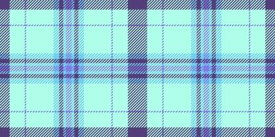 Lumberjack fabric check textile, winter background tartan plaid. Asymmetric texture pattern seamless in teal and indigo colors. vector