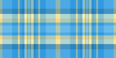 Multicolored background fabric, diamond check pattern plaid. Motif texture seamless tartan textile in cyan and amber colors. vector