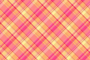 Site check tartan texture, scotland background plaid pattern. Hipster fabric textile seamless in red and orange colors. vector