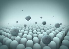 Dust, Debris caught in microfibers, Dirt trapped in filter, 3D rendering. photo