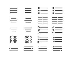 Hamburger menu icon, buttons for website, UI navigation, mobile app, presentation. design elements and user Interface icons. vector