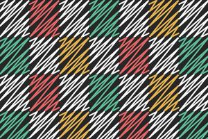 Abstract handdrawn colorful square pattern vector