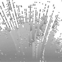 Halftone dot background with white and black dots vector