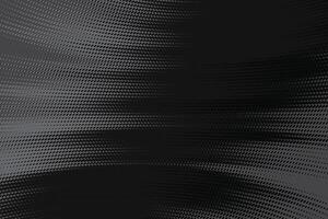 A dynamic particle waves within a halftone gradient create a fluid dot curve set on a transparent background for technology, sound, music. Dots and lines halftone illustration. vector