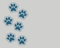 Elegant Seamless Black and White Dog Paw Print Pattern for Graphic Design and Textile Art vector