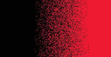 Red and black mosaic pixel background. Gradient abstract tile background. Rectangular check pattern. vector