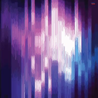 Abstract Glitch Horizontal Lines Background. Unique Design Abstract Digital Noise Glitch Error Damage Texture. Aesthetics of Vaporwave or Cyberpunk Style.