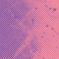 Pink halftone pattern. Retro comic gradient background. Rose pixelated dotted texture overlay. Cartoon pop art faded gradient pattern. backdrop for poster, banner, advertisement vector