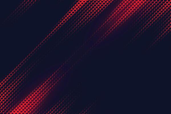 Red halftone dots blue color pattern gradient grunge texture background. Dot pop art comic sport style.