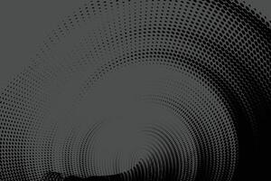 A dynamic particle waves within a halftone gradient create a fluid dot curve set on a transparent background for technology, sound, music. Dots and lines halftone illustration. vector