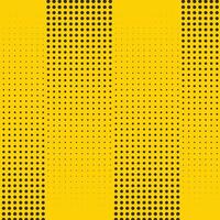 Bright yellow black halftone pattern. Gradient polka dots background. Abstract curves. Points backdrop. Dotted spotted pattern. Monochrome template for web design vector