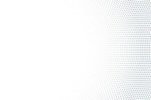 Abstract halftone gradient gray dots on white background, line design pattern starts from large dots, fading in the middle. For business cards, brochures, posters, covers. vector