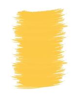 Vertical Yellow Brushstroke background texture in trendy monochrome shade. Copyspace Isolated design idea. Cards, poster, banner, leaflet, inscription template, price, label or web illustration vector
