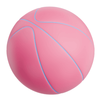 3d render criança brinquedo cesta bola para criativo jogar. transparente fundo png