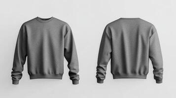 Blank gray sweater mockup photo