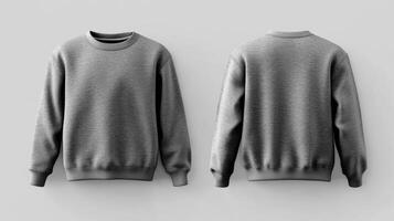 Blank gray sweater mockup photo