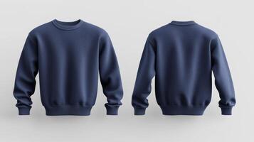 Blank blue sweater mockup photo