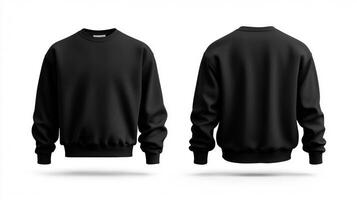 Blank black sweater mockup photo