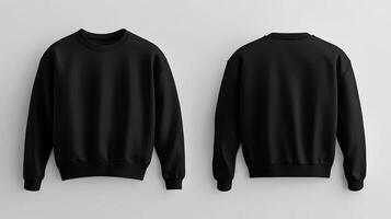 Blank black sweater mockup photo
