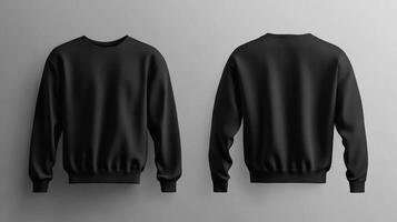 Blank black sweater mockup photo