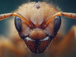 Intricate Macro Photograph of a Tiny Ant photo