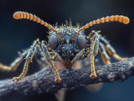 Intricate Macro Photograph of a Tiny Ant photo