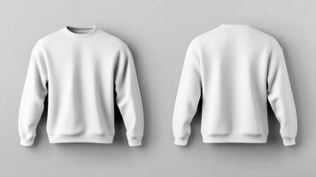 Blank white sweater mockup photo