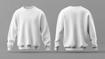Blank white sweater mockup photo