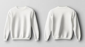 Blank white sweater mockup photo