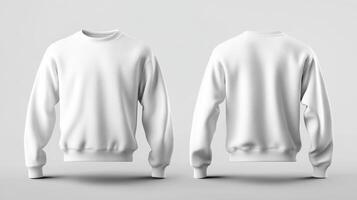 Blank white sweater mockup photo