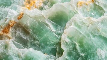 Chrysoprase crystal with rich green colors and intricate crystal patterns in high detail photo
