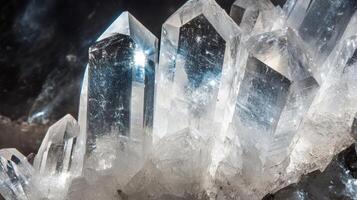 Polished danburite displaying clear and sharp crystal edges photo
