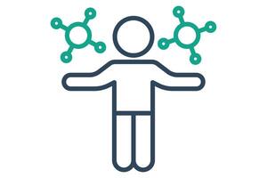 Multitasking icon. line icon style. icon related to efficiency. productivity elements illustration vector