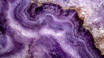 Close-up of charoite crystal with swirling purple patterns photo