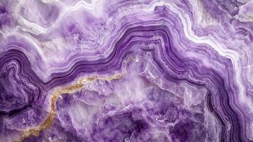 Close-up of charoite crystal highlighting its rich purple hues and intricate patterns. photo