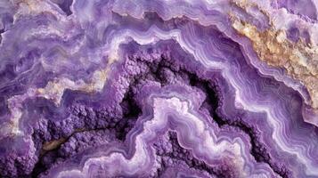 Close-up of charoite crystal with swirling purple patterns photo