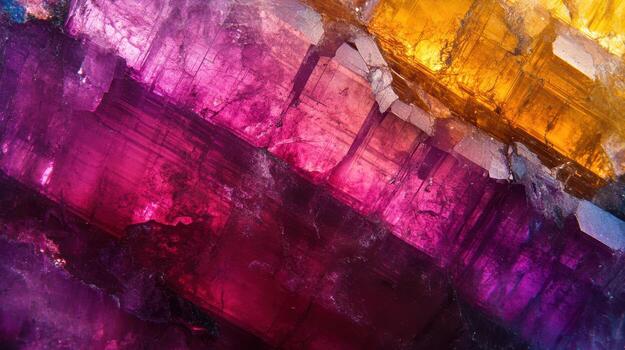 Tourmaline gemstone with a smooth, colorful finish, captured in extreme close-up to showcase its natural, layered surface patterns. photo