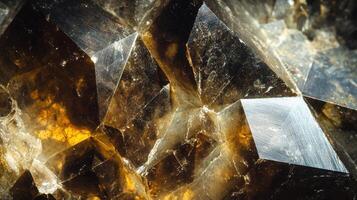 Close-up of an andalusite crystal showcasing natural color gradients. photo