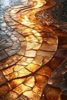 Decorative mosaic creating colorful abstract background photo