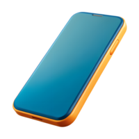 3d render style, smartfone, isolated on transparent background png