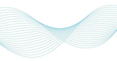 Data visualization, Cyberspace, Big data and analytics, Digital era, Information technology, Innovative concepts. Purple-blue-green gradient wave lines for banner, presentation, template, web design vector