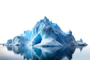 Iceberg with lake isolated on transparent background png