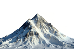 Snow Mountain with soft light isolated on a transparent background png