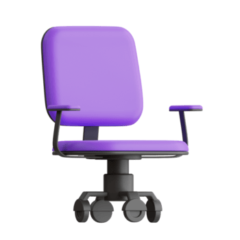 brazo silla 3d icono. oficina silla 3d icono png