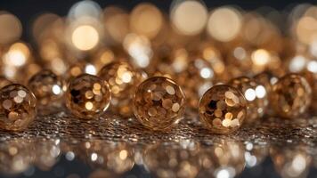 Abstract background of sequins and reflections. photo