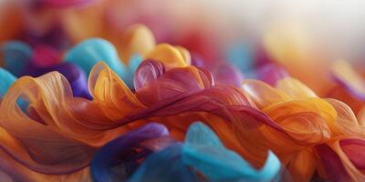 Vivid abstract swirls in a mesmerizing gradient of colors. photo