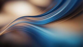 Vibrant blue gradient lines sweep across the frame creating a dynamic sense of speed and fluid motion. photo