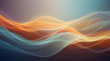 Abstract waves of light in soothing colors create a tranquil effect. photo