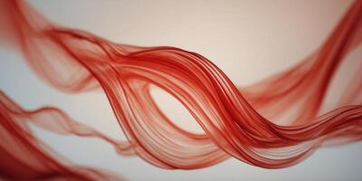 Digital waves on a dynamic red background. photo