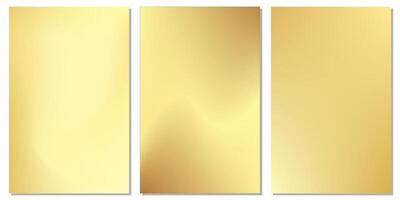 Gold abstract blurred gradient wallpaper texture collection vector
